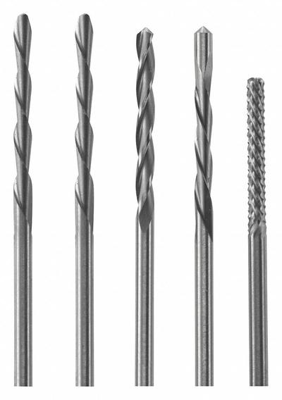 ROTOZIP Cut-Out Bit: High Speed Steel, 1/8 in Drill Bit Dia, 1 in Cutting Dp - Cut-Out Tool Routing Bits