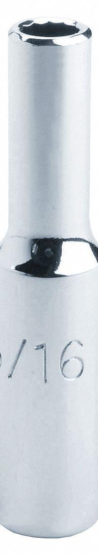 PROTO Socket: SAE, 1/4 in Drive Size, 11/32 in Socket Size, 12-Point, Deep, Chrome, 2 in Overall Lg (MPN J4711LT). Key specifications — attr1204417: PROTO; attr1204392: Chrome.