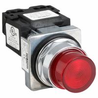 SIEMENS Pilot Light: 30 mm Panel Mounting Size, Red, LED, 120 V AC/DC Max Volt Rating (Supply) (MPN 52PL4E2XB). Key specifications — Series: Class 52; Brand: SIEMENS; Includes Push-To-Test: No Push-To-Test Included.