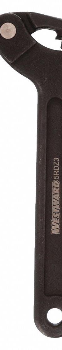 WESTWARD Pin Spanner Wrench: 3/4 in to 2 in, 1/8 in Pin Dia, 6 3/8 in Overall Lg, 1/8 in Pin Lg (MPN 5RDZ3). Key specifications — attr309823: 3/4 in to 2 in; attr309829: No; attr309833: Round; attr324942: WESTWARD.