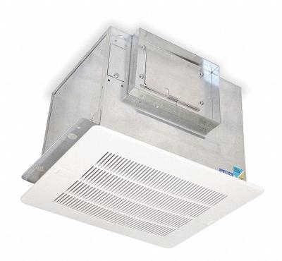 Dayton Ceiling Ventilator: 557 cfm Max Airflow, 1 Speeds, 5 sones, High Profile - Standard Commercial Ceiling Exhaust Fans