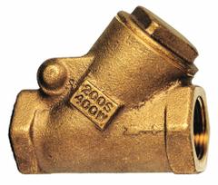 MILWAUKEE VALVE Swing Y Check Valve: Swing, Y-Style Valve Body, 1/2 in Pipe Size, FNPT x FNPT, NPT (MPN 509Y 1/2"). Key specifications — Brand: MILWAUKEE VALVE.
