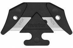 MARTOR Replacement Blade Head: 2 Cutting Sides, 1 1/2 in Overall Lg, 1 in Overall Wd, 895X80, 10 PK (MPN 13448.2). Key specifications — attr307654: Stainless Steel; attr307655: 895X80; attr324886: MARTOR.