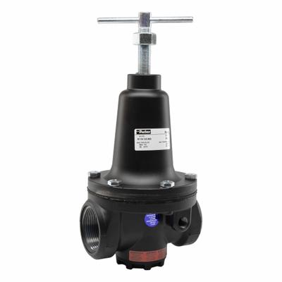 Parker Regulator: Zinc, 1 1/2 in NPT, 500 scfm, 2 psig to 125 psig - Parker FRL Air Regulators