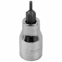 SK PROFESSIONAL TOOLS Socket Bit: 3/8 in Drive Size, Hex Tip, 2 mm Tip Size, 3 in Overall Lg, Metric (MPN 41400). Key specifications — attr1204765: Replaceable Insert; attr1204767: SK PROFESSIONAL TOOLS.