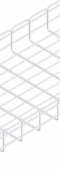 CABLOFIL Wire Mesh Cable Tray: 18 in Wd, 4 in Ht, 10 ft Lg, 129 lb, Steel, Zinc Plated (MPN CF105/450EZ). Key specifications — Material: Steel; Manufacturer Part Number: CF105/450EZ; Brand: CABLOFIL; Finish: Zinc Plated; Item [MERCH]: Wire Mesh Cable Tray.