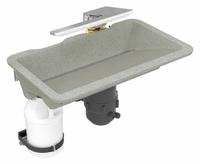 BRADLEY Bathroom Sink Kit: Mojave, Evervo®, 24 in Overall Lg, 14 1/2 in Overall Wd, Sensor, Washbar (MPN WB2-WB-ER1-0054). Key specifications — Includes: Drain Cap; Brand: BRADLEY; Color: Mojave; Sink Material: Evervo®.