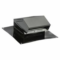 Roof Cap: Smooth Rain Cap, Round, 4 in Duct, CS1, Steel, Black Finish, Epoxy, Press Fit, 25 ga (MPN 45PE70). Key specifications — Screen Included: Yes; Backdraft Damper Included: Yes; Brand: DAYTON; Product Type: Roof Cap; Color: Black; Connection Type: Press Fit; Type of Cap/Hood: Roof Cap; Material of Cap/Hood: Steel.