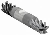 CLEVELAND Square End Mill: Carbide, TiAlN Coated, Double End, 5 Flute, 7/16" Mill Dia, 9/16" LOC (MPN C80105)