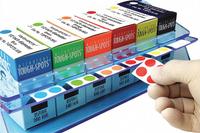 Label Station: Polymethyl Methacrylate, 11 in Overall Lg, 3 1/2 in Overall Thick, Blue (MPN HS23460). Key specifications — Brand: HEATHROW SCIENTIFIC; Product Type: Label Station; Color: Blue; Material: Polymethyl Methacrylate.