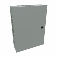 HAMMOND Junction Box: Steel, 16 in x 12 in x 4 in, NEMA 1, Solid Cover, Hinged, Included, Painted (MPN CHKO16124). Key specifications — Brand: HAMMOND; Closure Method: 1/4-Turn Latch; Knockouts: Included.