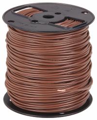 SOUTHWIRE Hookup Wire: 14 AWG Conductor Size, Brown, 500 ft Overall Lg, 600 V Volt (MPN 411030507). Key specifications — Brand: SOUTHWIRE; Product Type: Machine Tool Wire; Standards: UL 1019; Manufacturer Part Number: 411030507.