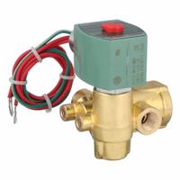 REDHAT Solenoid Valve: 3-Way, Normally Closed, 1/4 in Pipe Size, 110V AC/120V AC, Quick Exhaust (MPN 8321G001120/60,110/50DA). Key specifications — Pipe Size: 1/4 in; Voltage: 120V AC; Brand: REDHAT; Coil Enclosure: Without Junction Box.