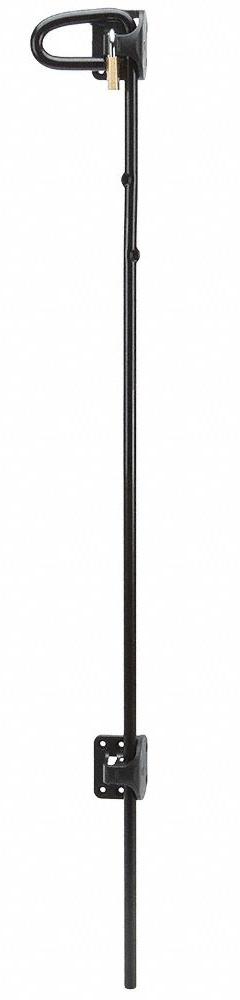 Q-BOLT Drop Rod: Drop Rod, Padlock, 9/16 in Bolt Head Dia, Q-Bolt 40", 3/8 in Max Shackle Dia, Steel (MPN QB140). Key specifications — Brand: Q-BOLT; Color: Black; Finish: Powder Coated; Latch Type: Padlock; Hardware Included: Yes; Material: Steel; Product Type: Drop Rod.
