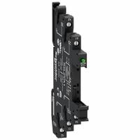 SCHNEIDER Slim Interface Relay Socket: 6 A Current Rating, Screw Termination (MPN RSLZVA3). Key specifications — Electrical Connection: Screw Clamp; Mounting Style: DIN Rail; Brand: SCHNEIDER.