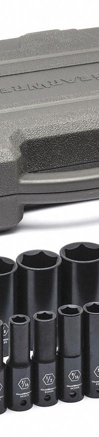 GEARWRENCH Socket Set: 3/8 in Drive Size, 3/8 in to 1 1/2 in Socket Size Range, Manganese Phosphate (MPN 84934N). Key specifications — attr1204251: GEARWRENCH; attr1215453: 3/8 in; attr1215454: 3/8 in to 1-1/2 in; attr1224229: Friction.