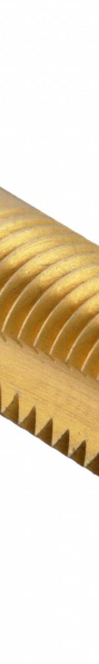 WIDIA GTD Spiral Point Tap: M8x1.25 Metric, D5, 2 Flute, Plug Chamfer, TiN Coated High Speed Steel (MPN 19924)