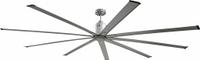 MAXX AIR Ceiling Fan: 10,200 cfm Airflow, 6 ft Blade Dia, 6 Speeds, 120V AC, Single Phase, Nickel (MPN ICF72UPS). Key specifications — Voltage: 120V AC; Light Kit: No; Number of Speeds: 6; Phase: Single; Current: 0.65 A; Brand: MAXX AIR.