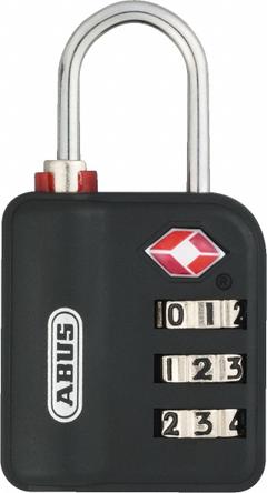 ABUS Combination Padlock: Scrolling Combo, Assorted, Plastic, Std Shackle, Steel Shackle (MPN 14587). Key specifications — Dial Color: Silver; Brand: ABUS.