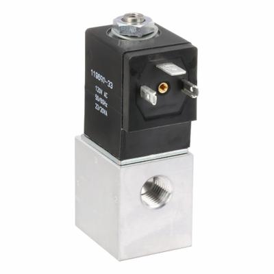 ARO Solenoid Air Control Valve: CAT, Three-Way / Two-Position, 120V AC - ARO CAT Series Solenoid-Operated Inline Air Control Valves