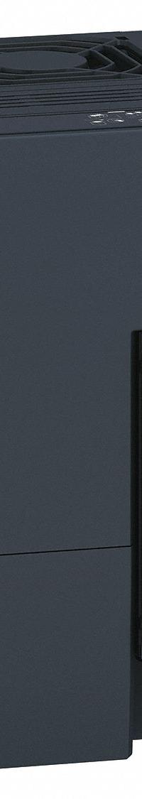 SCHNEIDER Variable Frequency Drive: In Phase Three, Out Phase Three, 10 hp, IP20, No Bypass, Compact (MPN ATV320U75M3C). Key specifications — Style: Compact; Color: Black/Blue/Gray; Output Phase: Three.
