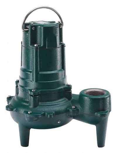 ZOELLER Sewage Ejector Pump: Cast Iron, Three Phase, 1/2 hp, 460V AC - General Purpose Sewage Ejector Pumps