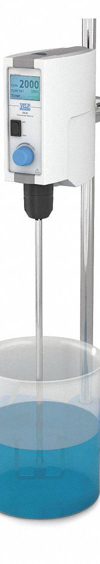 VELP SCIENTIFIC DLS System: 2,000 RPM Max Speed, 40 N-cm, 25,000 cps Max Viscosity, 25 L Volume (MPN F20510552). Key specifications — Voltage: 115V; Maximum Torque: 40 N-cm; Mixing Speed Type: Variable; Brand: VELP SCIENTIFIC.