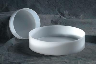 APPROVED VENDOR Lab Tray: Round, HDPE, 5.56 L, 12 in Overall Lg, 12 in Overall Wd - Round Lab Trays