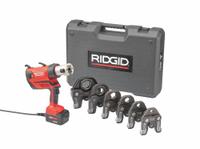 RIDGID Cordless Press Tool: 18V Li-Ion, Std, Pistol Grip, For 1/2 in to 2 in Pipe (MPN 67068). Key specifications — attr518742: RP 350; attr525712: Propress 1/2 in, 3/4 in, 1 in, 1-1/4 in, 1-1/2 in, 2 in; attr518712: Bare Tool.
