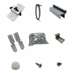 HADRIAN Left Hand Outswing Door Kit: Aluminum, Anodized Aluminum (MPN 621026). Key specifications — Compatible Partition Material: Plastic; Finish: Anodized Aluminum; Component Type: Left Hand Outswing Door Kit; Brand: HADRIAN.