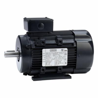 LEESON Metric Motor: 2 hp, Rigid Base Mount, 90L Frame Size, Totally Enclosed Fan Cooled - Rigid Base 3-Phase IEC Metric General Purpose AC Motors