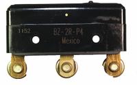 HONEYWELL Snap Action Switch: Plunger Actuator, 1NO/1NC, Screw (MPN BZ-2R-P4). Key specifications — AC Contact Rating: 15 A @ 125 to 480 V; Electrical Connection: Screw; Series: BZ; Brand: HONEYWELL.