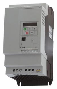 EATON Variable Frequency Drive: In Phase Three, Out Phase Three, 5 hp, 18 A Output Current - Max (MPN DA1-32018FB-A20C). Key specifications — Style: Advanced MicroDrive; Color: White; Output Phase: Three.