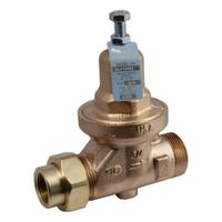 APOLLO Water Pressure Reducing Valve: NPT x NPT, 1 in Pipe Size, Bronze, 25 psig to 75 psig (MPN 36LF40501). Key specifications — Brand: APOLLO; Low-Lead Compliance: Low-Lead Compliant.