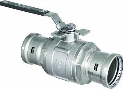 VIEGA MEGAPRESS Manual Two-Way Ball Valve: 3 in - Stainless Steel Ball Valves