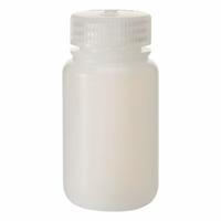 NALGENE Laboratory Bottle: LDPE, 125 mL, 4 fl oz, Closure Included, Natural, 38 mm, Polypropylene (MPN 2103-0004). Key specifications — Brand: NALGENE; Graduated: No; Body Color: Natural.