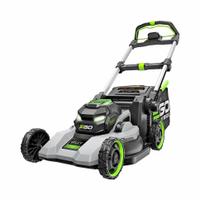 EGO Walk-Behind Lawn Mower: Self-Propelled, 22 in Cutting Wd, Bag/Mulch/Rear Discharge Location (MPN LM2236SP). Key specifications — Run Time: 75 min; Cutting Height Adjustment: Single-Point; Battery Platform: POWER+; Deck Material: Composite; Brand: EGO; Speed Settings: Variable; Filter - Kit Contents: Battery Included; Power Source: Battery-Powered.