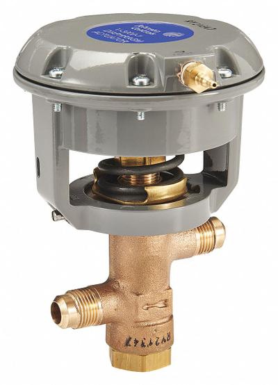 JOHNSON CONTROLS Pneumatically Actuated Diaphragm Valve: 1/2 in, Brass, 2-Way - 2-Way, Metal Pneumatically-Actuated Diaphragm Valves