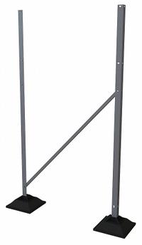 TRI-ARC Platform Support Leg: 5 ft Overall Ht, 36 in Overall Wd, 500 lb Load Capacity, Aluminum (MPN URTSL60). Key specifications — attr1050432: TRI-ARC; attr1050434: Silver; attr1050449: Aluminum.