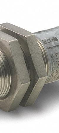 EATON Inductive Cylindrical Proximity Sensor: Non-Terminated Cable, Shielded, 2 Wires, 20-250V AC (MPN E57SBL18A4). Key specifications — Brand: EATON; AC Supply Voltage Rating: 20-250V AC; DC Supply Voltage Rating: Not Rated.