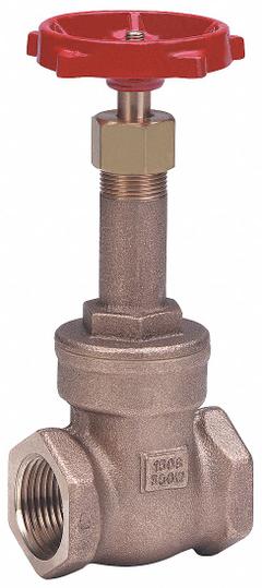 MILWAUKEE VALVE Gate Valve: 1 1/4 in, Bronze, Rising, FNPT x FNPT, 300 psi Max. Pressure (CWP) (MPN 1150 1-1/4"). Key specifications — Wedge Material: Bronze; Brand: MILWAUKEE VALVE; Bonnet Material: Bronze.