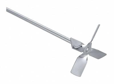 IKA Stirrer: Stirrer, 1/4 in Shaft Dia, 21 1/4 in Shaft Lg, 4 Blades, Propeller - Overhead Stirrer Impellers