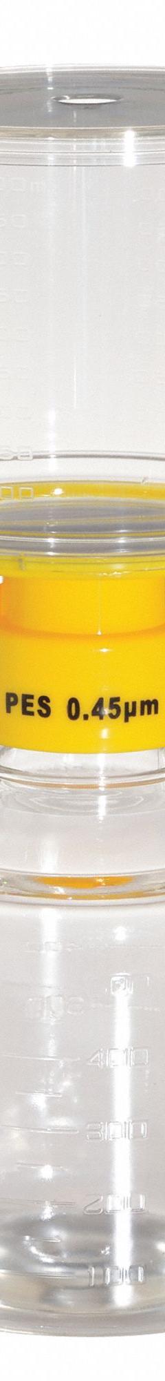 Filter Unit: 0.45 um Max Particle Size, 90 mm Dia, PES, Includes Stopper, 500 mL Upper Capacity (MPN 11L828). Key specifications — Includes Stopper: Yes; Material: PES (Membrane); Product Type: Filter System; Brand: LAB SAFETY SUPPLY.