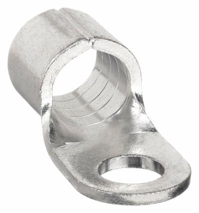 BURNDY Ring Terminal: Bare, 5/8 in Stud Size, 4 AWG to 4 AWG Wire Sizes, 600 V - Non-Insulated Ring Terminals