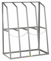 LITTLE GIANT Vertical Bar Rack: Standalone, 48 in x 24 in x 60 in, 4 Bays, Gray, Vertical (MPN BR-2448-60). Key specifications — Rack Configuration: Standalone; Usable Bay Dimensions WxD: 10-1/2 in x 24 in; Orientation: Vertical; Color: Gray; Brand: LITTLE GIANT.