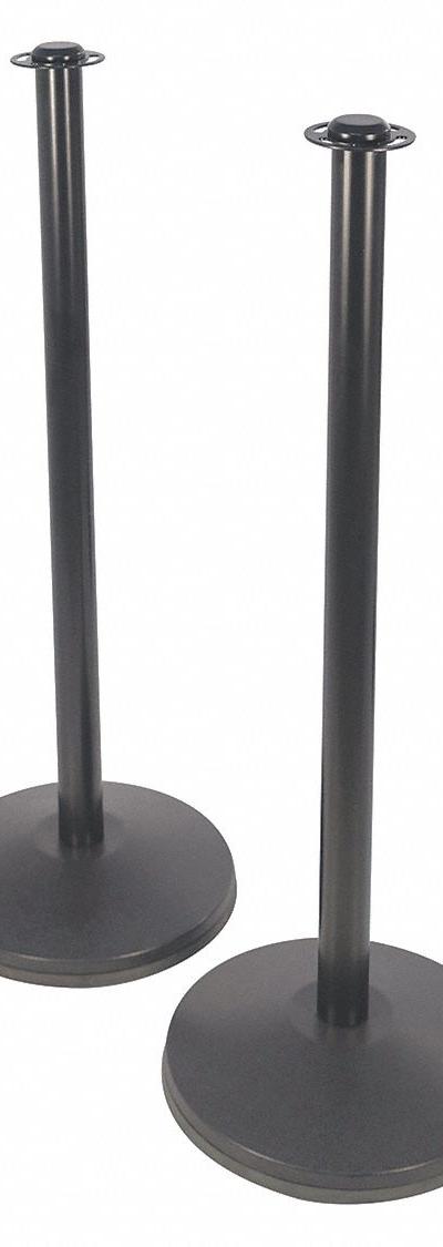 CONVENTIONAL POST PRIME Flat Top Rope Post: Flat - Flat-Top Rope Barrier Receiver Posts