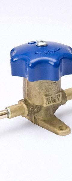 MUELLER Diaphragm Valve: 5/8 in Female Sweat, Extended Lg Body, 0.8 in Base to Port Center Ht (MPN A 14852C). Key specifications — Brand: MUELLER; A2L Compatible: Yes.