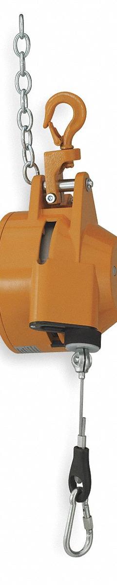 PACKERS KROMER Tool Balancer: Non-Locking, 198 lb Max. Tool Wt, 6.6 ft Cable Lg, Die Cast Aluminum (MPN 8241-6). Key specifications — attr378750: Swiveling; attr215471: 165.30 to 198.40 lb; attr215474: Die Cast Aluminum; attr378752: Yes; attr215463: PACKERS KROMER.