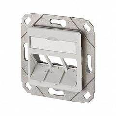 METZ CONNECT Wall Outlet: UPK, GD-Zn (Zinc Die-Cast), Individual Keystone Modules, 3 Ports (MPN 130B20D31102KE). Key specifications — Housing Material: GD-Zn (Zinc Die-Cast); Includes Connector: Unequipped; Mounting Type: UPK; Product Type: Wall Outlet; Connector Color: White; Connection Type: Individual Keystone Modules.