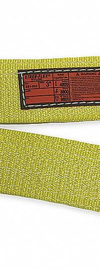 STREN-FLEX Web Sling: Type 1, Nylon, Triangle & Choker Link, 1 Plies, 10 ft Sling Lg, 11 in Eye Lg (MPN TCS1-903-10). Key specifications — attr993854: STREN-FLEX; attr993884: Fully Sewn; attr993857: Yellow; attr1028218: Wear-Resistant Tag; attr1028219: Fully Sewn.